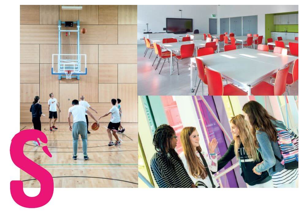 愛爾蘭遊學 Swan Dublin 都柏林語言學校 學校環境 歐洲遊學 籃球場 運動空間